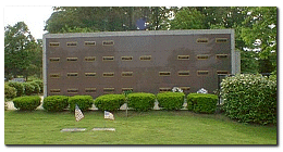 Photograph of one of the Murray City Cemetery's Mausoleums